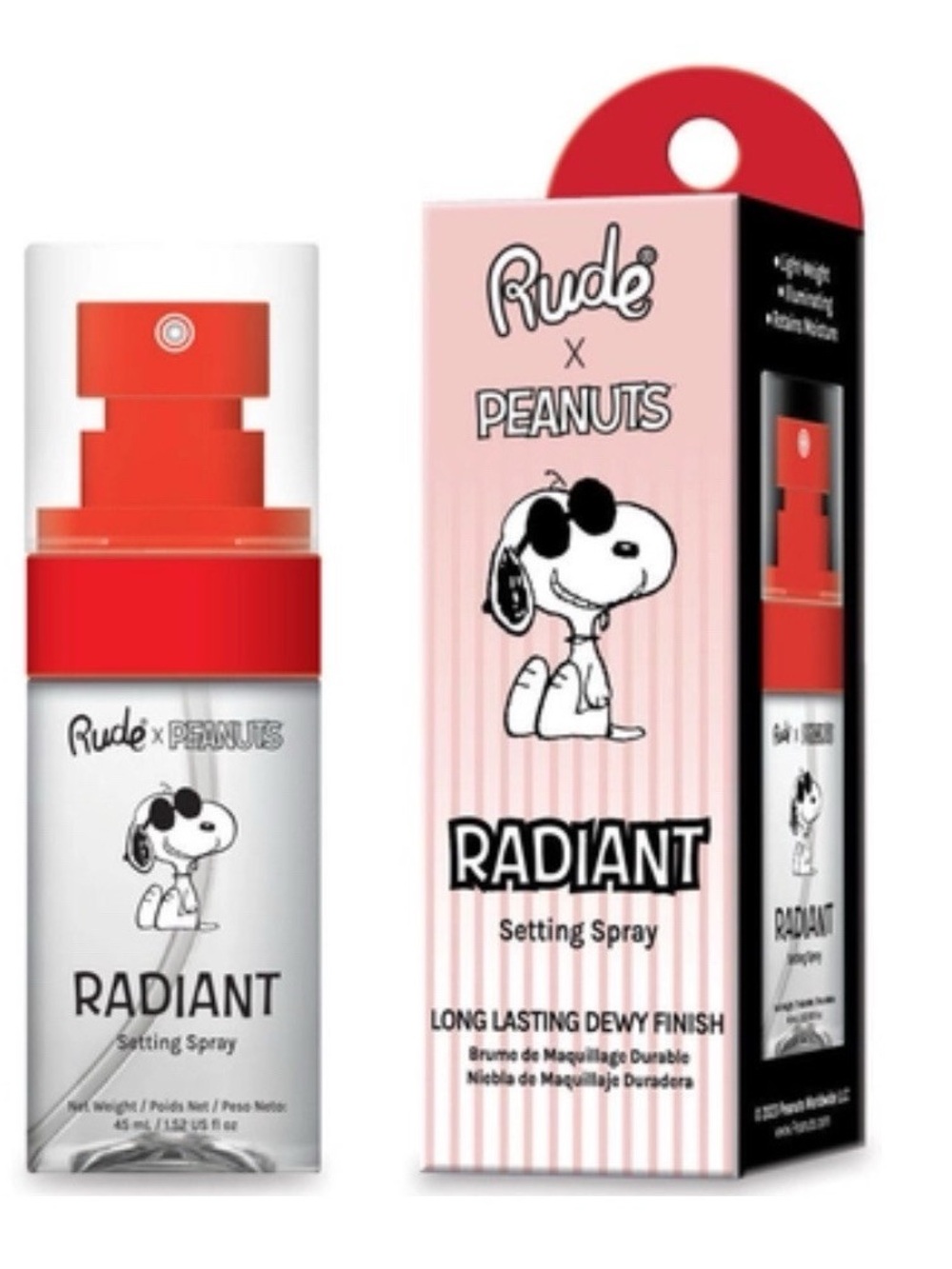 NWT- Rude x Peanuts Radiant Setting Spray